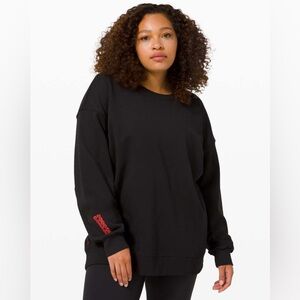 Lululemon Membership Perfectly Oversized Crew 6 Black